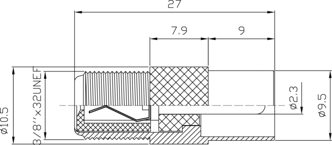 Adaptateur F femelle / coaxial IEC mâle