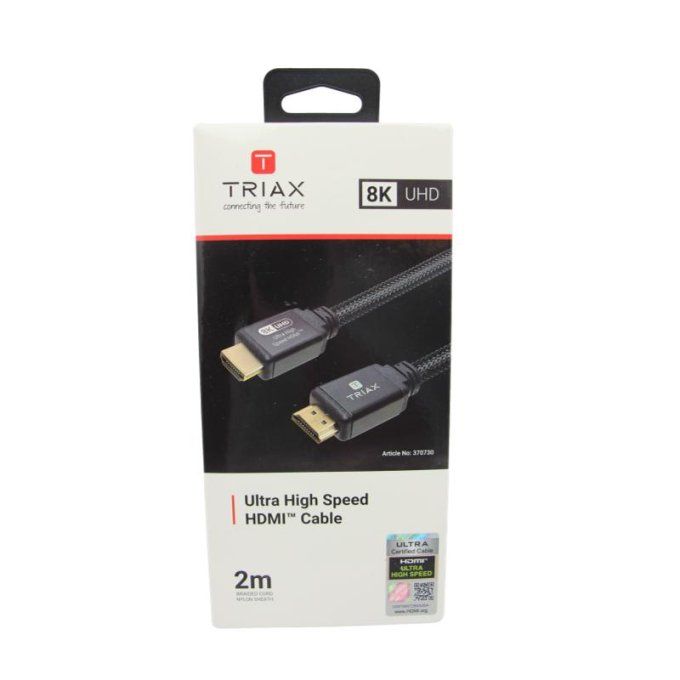 Câble HDMI Triax ultra haut débit 8K UHD 2 mètres