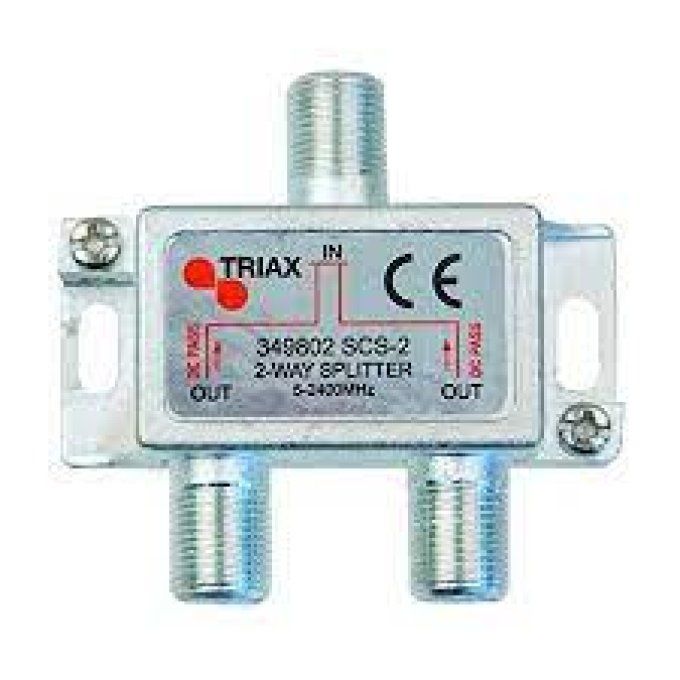 Répartiteur ULB 2 directions 5- 2400 MHz passage de courant - Triax 349802