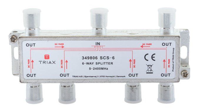 Répartiteur ULB 6 directions 5- 2400 MHz Triax 349806