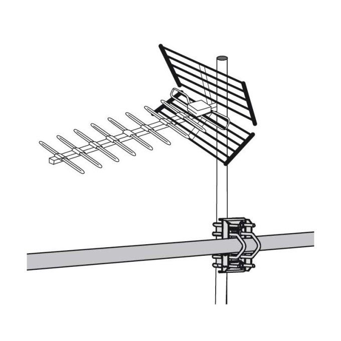 Fixation universelle compacte pour mat