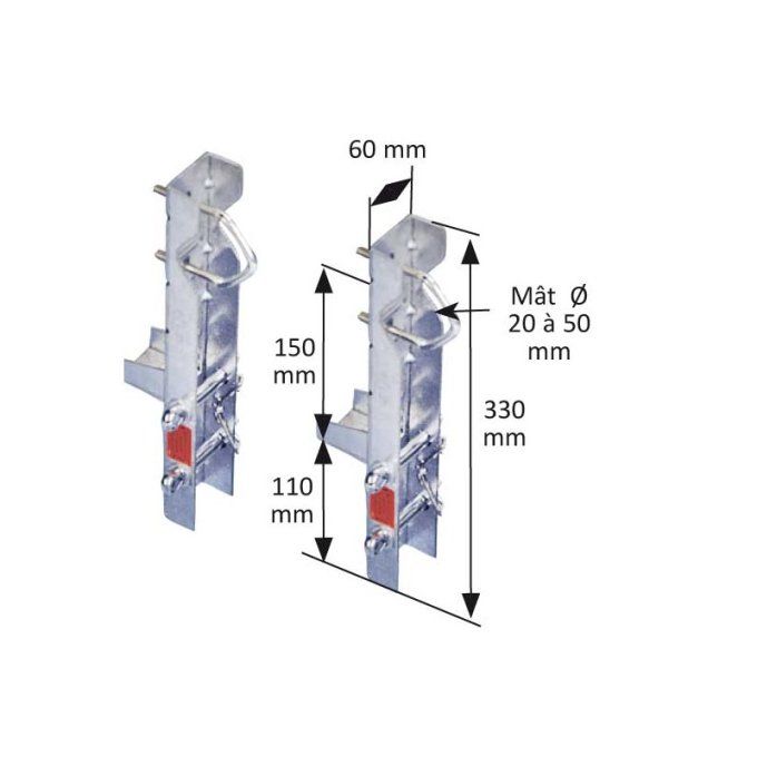 Cerclage double acier galvanisé