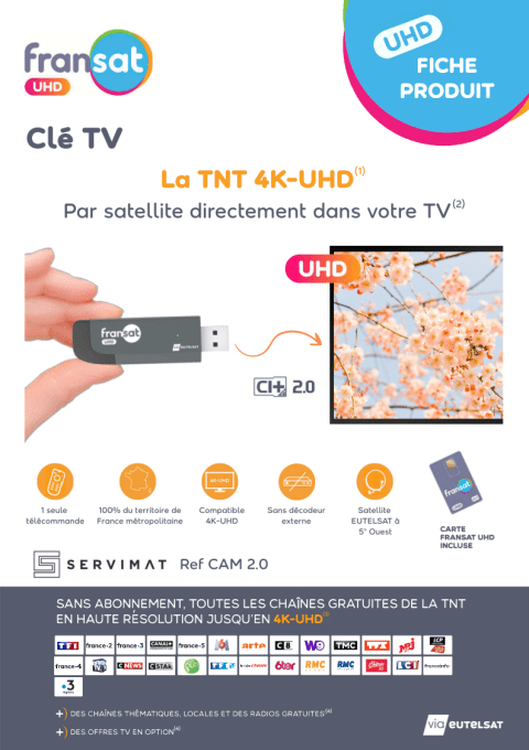 Clé USB Fransat 4K
