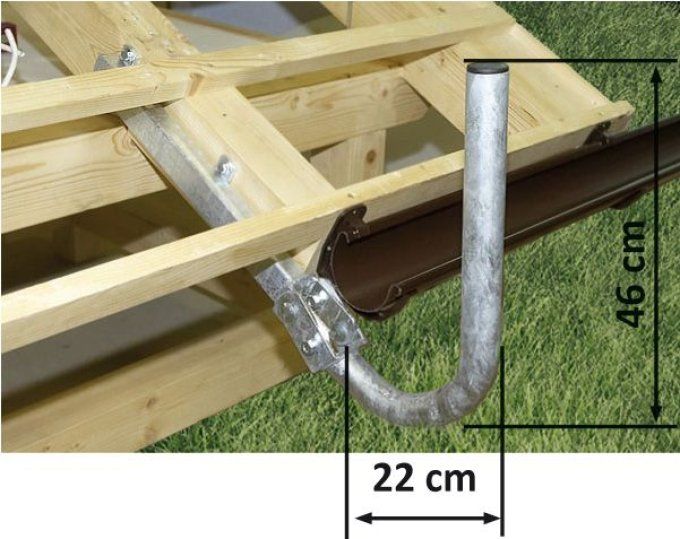 Support pour sortie de toiture