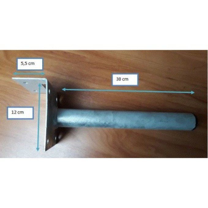 Support en acier galvanisé montage sur un chevron et une solive ou entrait